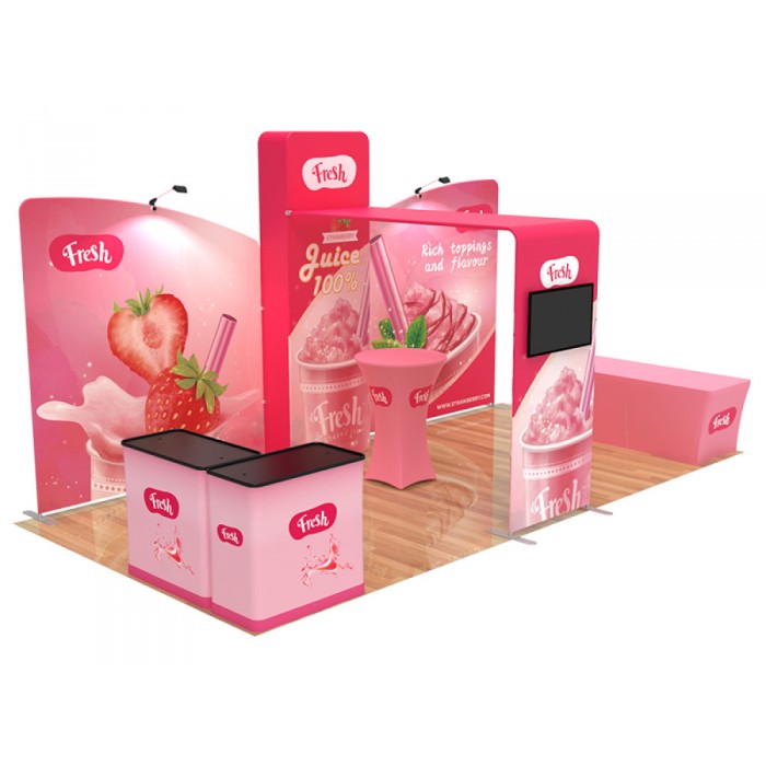 10x20ft Custom Trade Show Booth Q